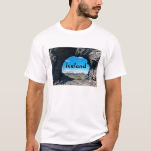 Fenster Lava bei Dimmuborgir, Myvatn Bereich - Isl T-Shirt