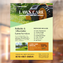 Fenster "Lawn Care Services" Fensteraufkleber