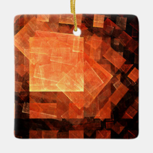 Fenster Licht Abstrakt Art Square Keramikornament