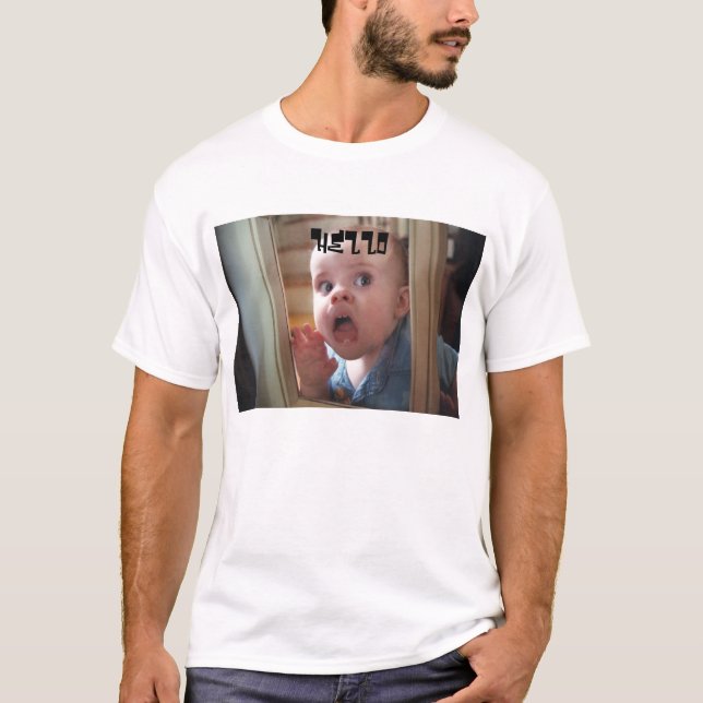 Fenster licker, HALLO T-Shirt (Vorderseite)
