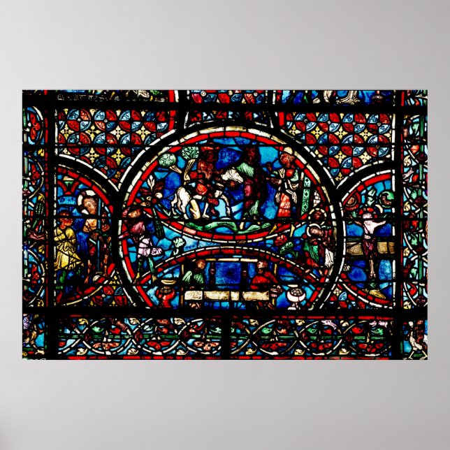 Fenster mit dem guten Samariter Poster (Vorne)