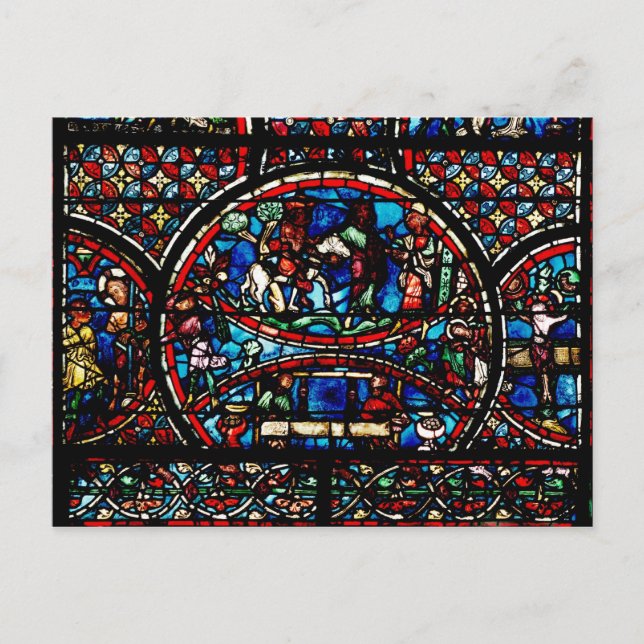 Fenster mit dem guten Samariter Postkarte (Vorderseite)