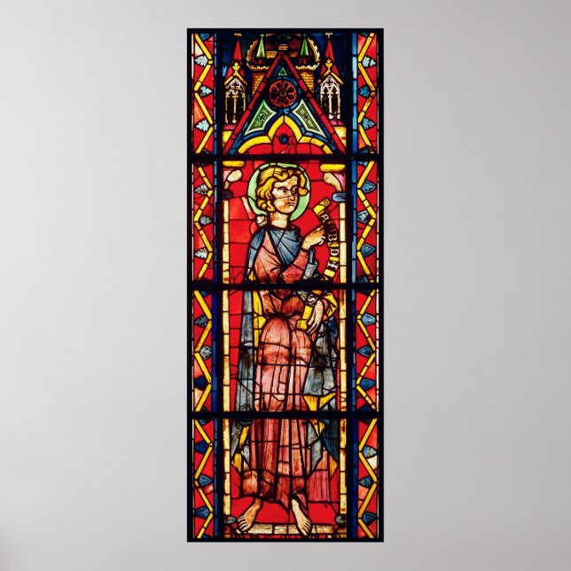 Fenster mit dem Propheten Obadiah, c.1270-75 Poster (Vorne)