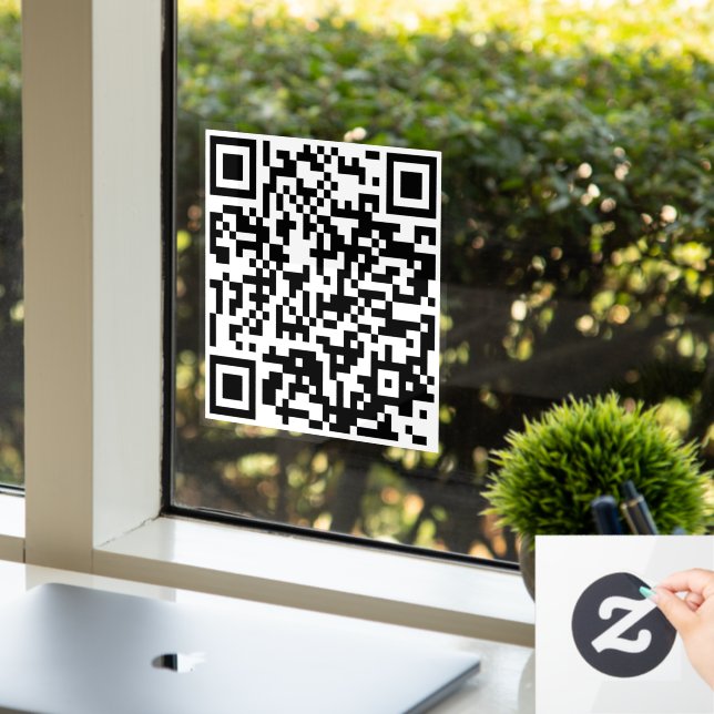 Fenster- oder Türaufkleber: Ihr QR-Code Fensteraufkleber (Büro)