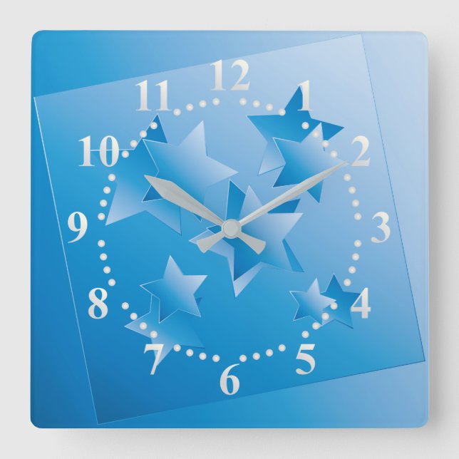 Fenster Quadratische Wanduhr (Vorderseite)