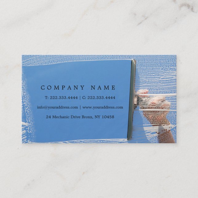 Fenster-Reinigungs-Service für Höhen-Gebäude-Karte Visitenkarte (Vorderseite)