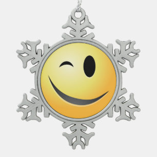 FENSTER SCHNEEFLOCKEN Zinn-Ornament