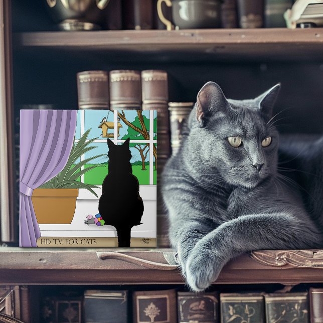 Fenster "Schwarze Katze aussehen" Fliese (Von Creator hochgeladen)