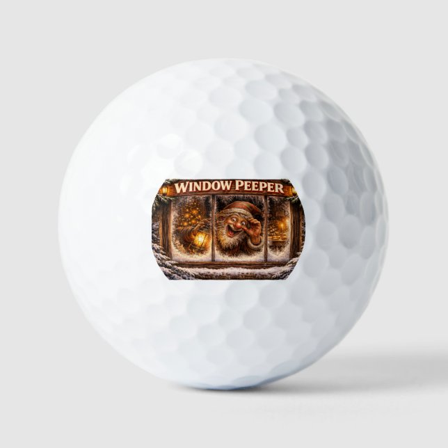Fenster Späher Isländischer Yule Bursche Golfball (Vorderseite)