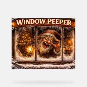Fenster Spanner Isländischer Yule Lad Kunst Acrylschild