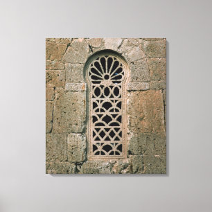 Fenster Tracery, von der Basilika San Juan Leinwanddruck