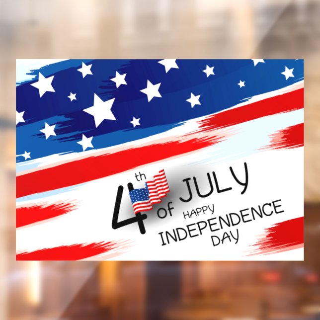 Fenster "Unabhängigkeitstag" Fensteraufkleber (Blatt 2)