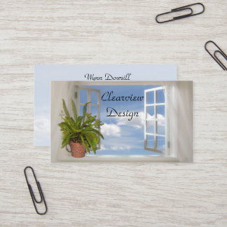 Fenster-Visitenkarte Visitenkarte