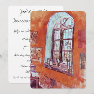 Fenster von Vincent van Goghs Atelier im Asyl Einladung