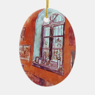 Fenster von Vincent van Goghs Atelier im Asyl Keramik Ornament