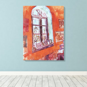 Fenster von Vincent van Goghs Atelier im Asyl Leinwanddruck