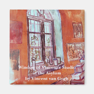 Fenster von Vincent van Gogh's Studio am Asyl Magnet