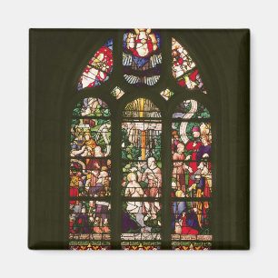 Fenster, welches die Taufe von Christus, 1490 Magnet