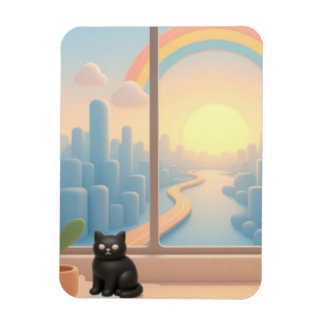 Fenster zu einer Traumwelt Magnet