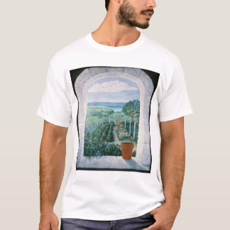 Fenster zum Garten Frau Tee