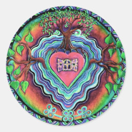 Fenster zum Herzen Mandala Sticker