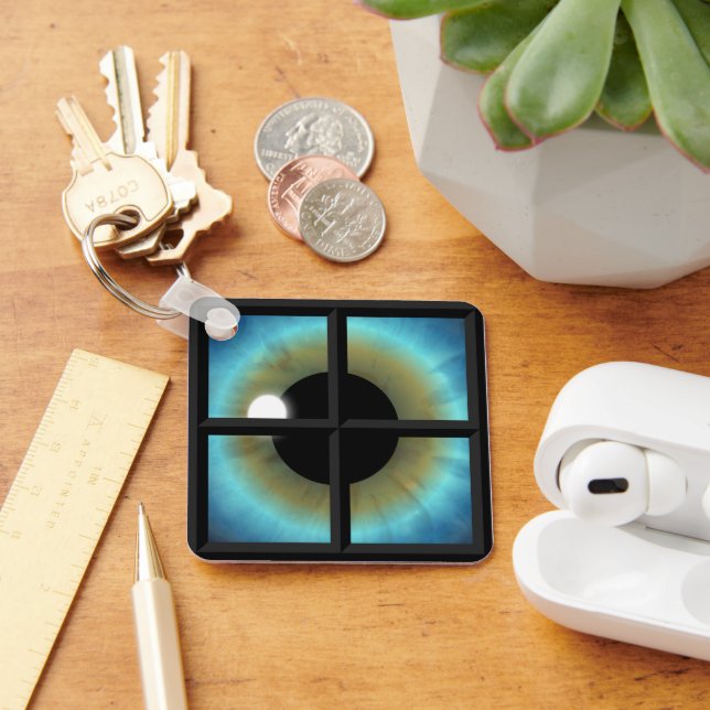 Fenster zum Soul Premium Square Schlüsselanhänger (Schreibtisch)