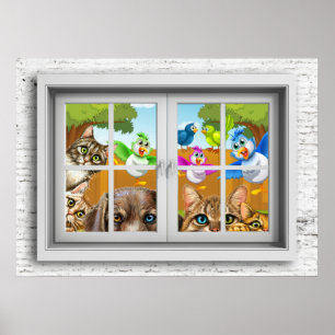 Fensteransicht Poster