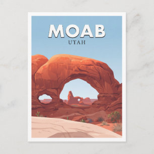 Fensterbereich, Arches-Nationalpark Moab Utah Postkarte