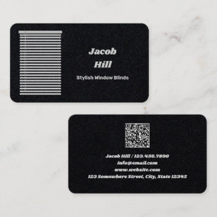 Fensterblindfarben mit benutzerdefinierter QR Visitenkarte