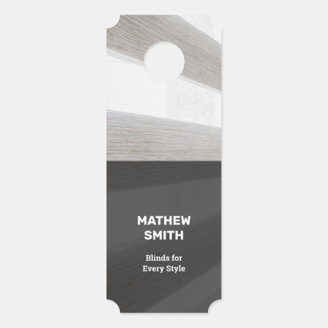 Fensterblinds Türanhänger (Vorderseite)