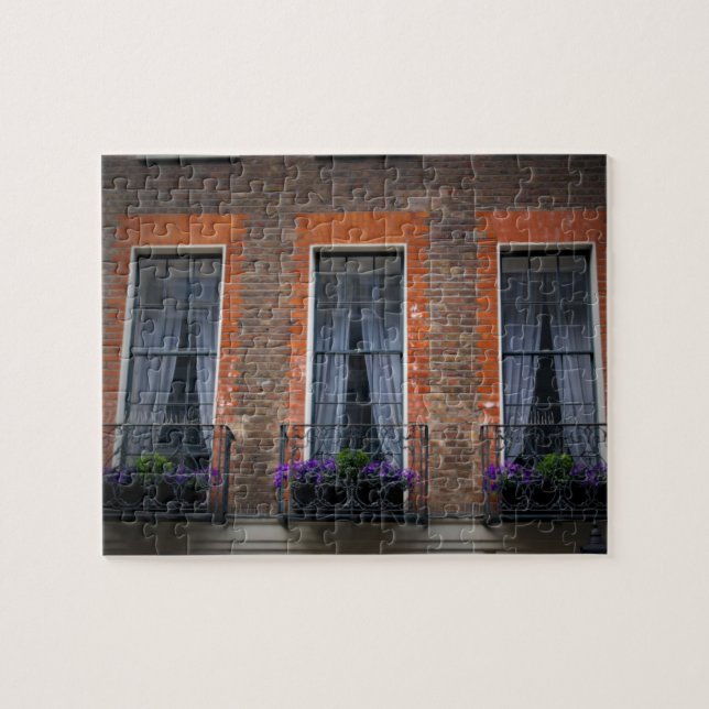 Fensterboxen von London - 8x10 - 110 pc Puzzle (Horizontal)