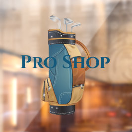 Fensterheber für das Design von Golf-Bag Fensteraufkleber