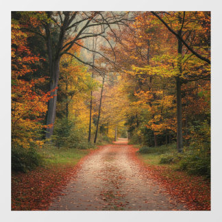 Fensterheber für den Herbst Fensteraufkleber