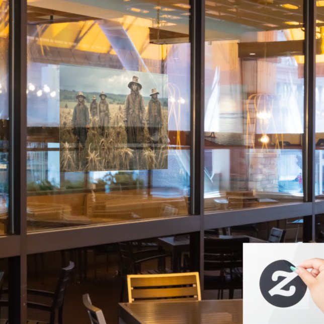 Fensterheber für Halloween Fensteraufkleber (Restaurantfenster)