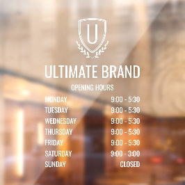 Fensterheber für moderne Business-Logos Fensteraufkleber