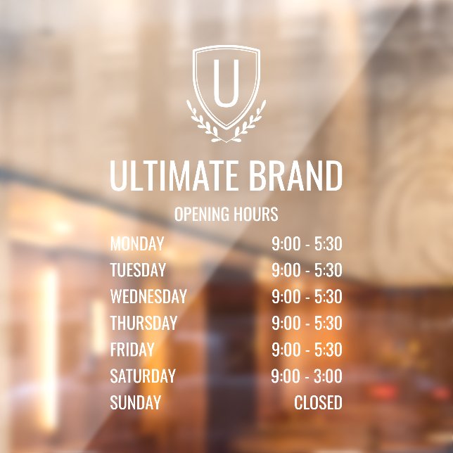 Fensterheber für moderne Business-Logos Fensteraufkleber (Blatt 2)