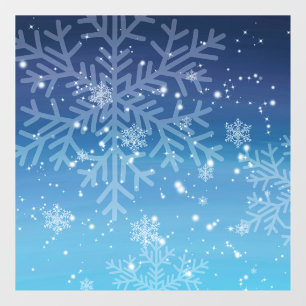 Fensterheber für Schneeflocken Fensteraufkleber