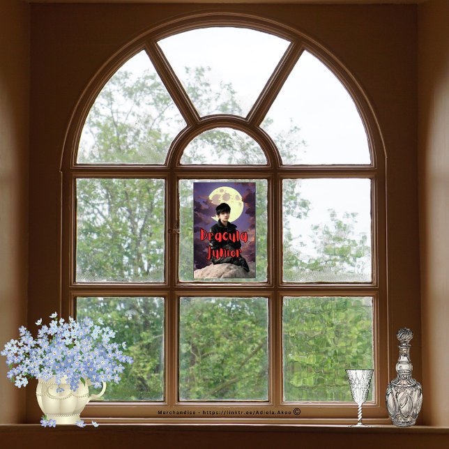 Fensterklammer - Dracula Junior Fensteraufkleber (DJ Window Cling. Visit my store for more interesting finds & great gift & decor ideas. Browse now!)