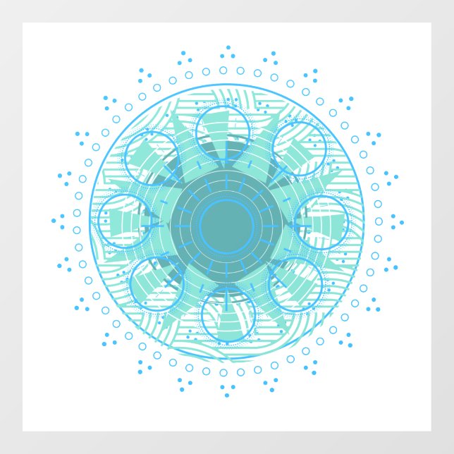 Fensterklammer Fensteraufkleber (Blatt)