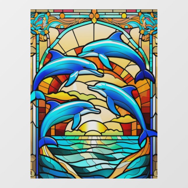 Fensterklammer Fensteraufkleber (Blatt)