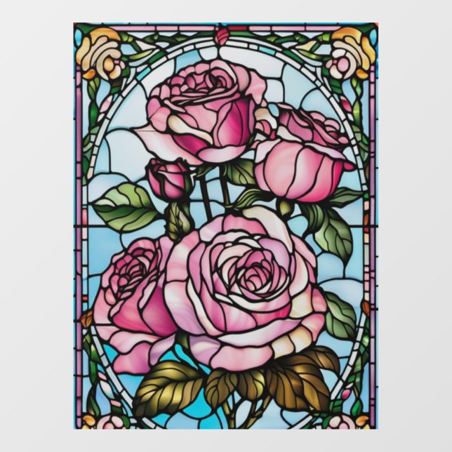 Fensterklammer Fensteraufkleber (Blatt)