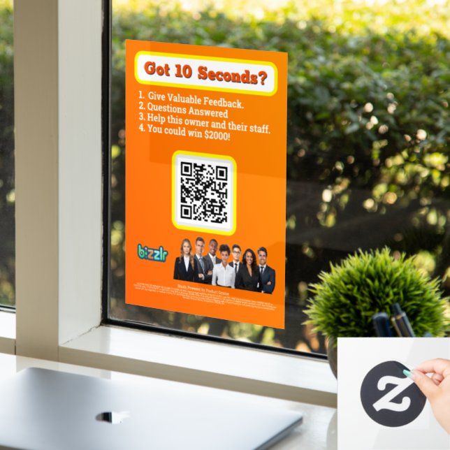 Fensterklammer Fensteraufkleber (Büro)