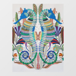 Fensterklammer für majestätische Seepferde Fensteraufkleber