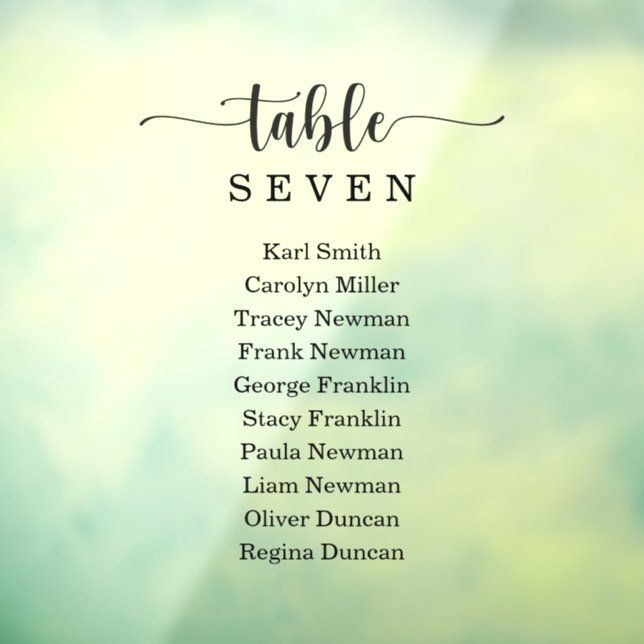 Fensterklammer rustikales Hochzeitssymbol Fensteraufkleber (Blatt 3)