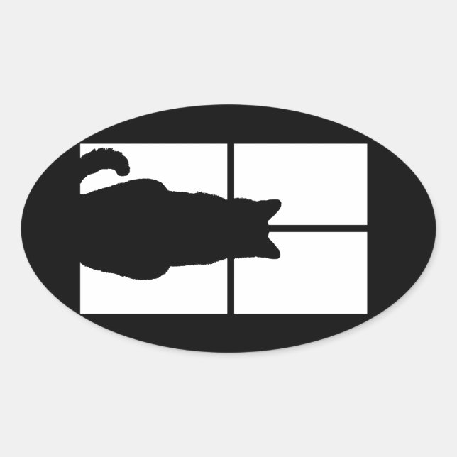 Fensterklick zum Anpassen der Farbdekoration Ovaler Aufkleber (Vorderseite)