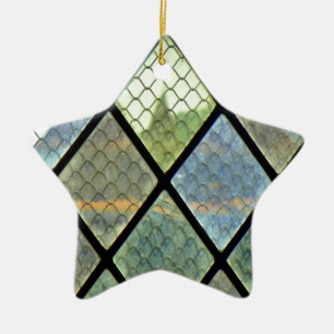 Fensterkunst Keramikornament