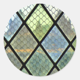 Fensterkunst Runder Aufkleber