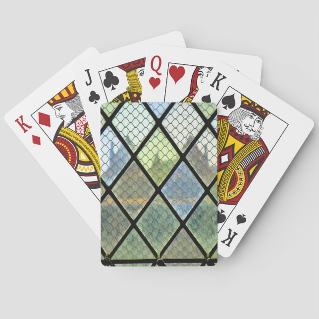 Fensterkunst Spielkarten (Rückseite)