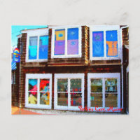 Fensterladen, Perkins-Cove, Postkarte