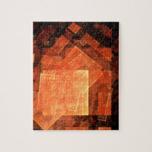 Fensterlicht Moderne geometrische Quadrate Abstrak Puzzle